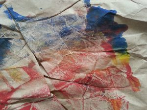 MMT Assignment 4 - Monoprinting - Exercise One - Mark-making - Crumpled paper